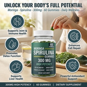 OEM Moringa Spirulina Gummies 300mg