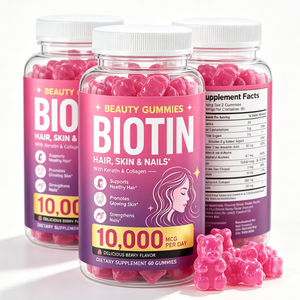 Collagen Biotin Gummies Beauty Supplement