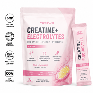Athletic Gym Training Performance Recovery Instant Portable Creatine Monohydrate Electrolyte Powder Supplement
