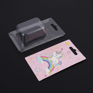Mini MOQ Cardboard Blister Packaging Folded Sliding Blister Paper Card Packaging