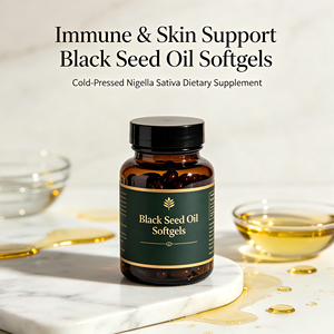 OEM Private Label Black Seed Oil Softgels Bulk Wholesale Custom Formula Dietary Supplement Softcaps