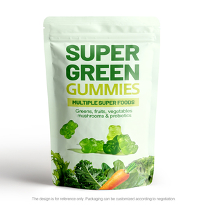 Pure Plant Extract Added Super Green Gummies