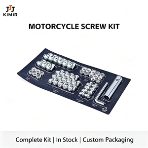 High Strength Universal Galvanized Stainless Steel Motorcycle Bolt Kit M5 M10 Blister Packaging Hardware Fastener Set