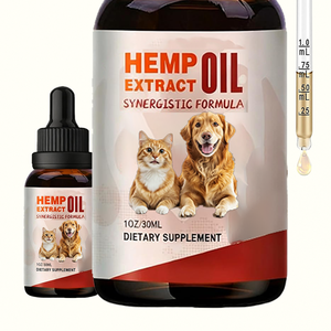 Hemp Oil Omega-3 Salmon Fish Oil Pet Supplements For Dog Cat Joint Health Care Skin Care Anti-Hair Removal Immunity Health Care