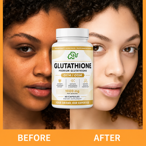 OEM/ODM Wholesale L-Glutathione Softgel Capsules Beauty Supplement Antioxidant Skin Radiance Brightening Whitening Private Label