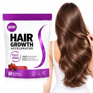 OEM Mixed Berry Biotin Vitamins Gummies Hair Growth