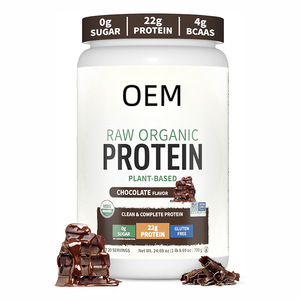 OEM Plant Protein Powder 700G 22g Protein 4g BCAAs 0 Sugar Non GMO Chocolate